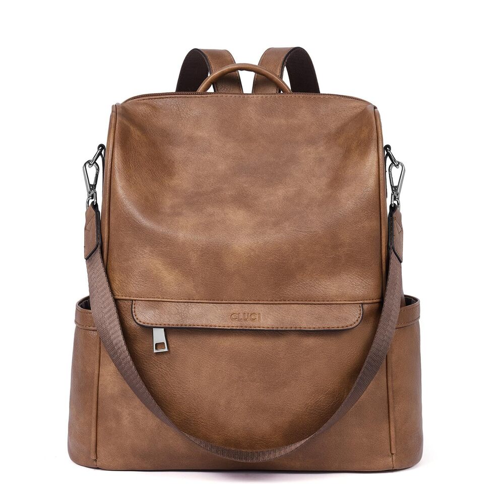 9370 Backpack Purse , Backpack Purse, Leather Anti-Theft Large Fashion